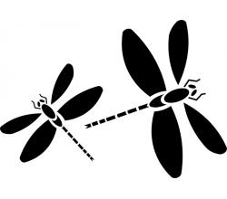 Stencil Schablone Libellen